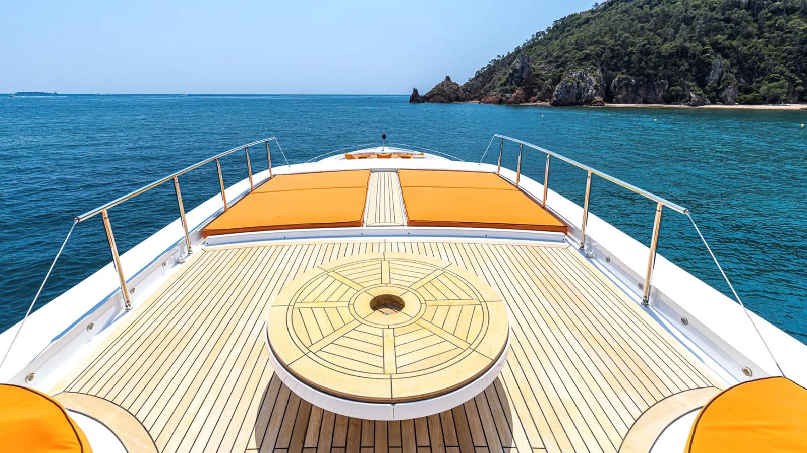 a boat on the water aboard SVEA Yacht for Sale