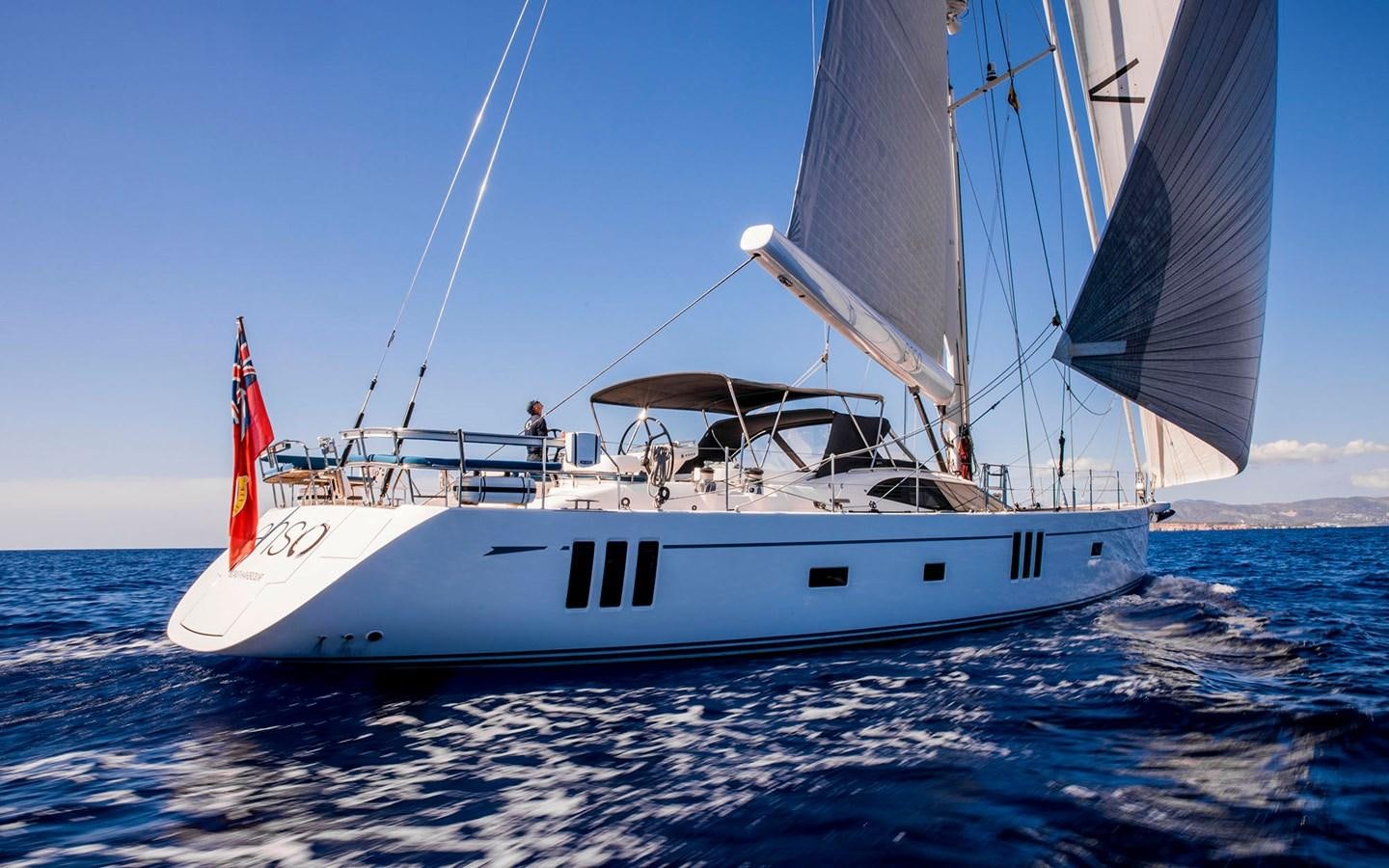 a boat on the water aboard ENSO Yacht for Sale