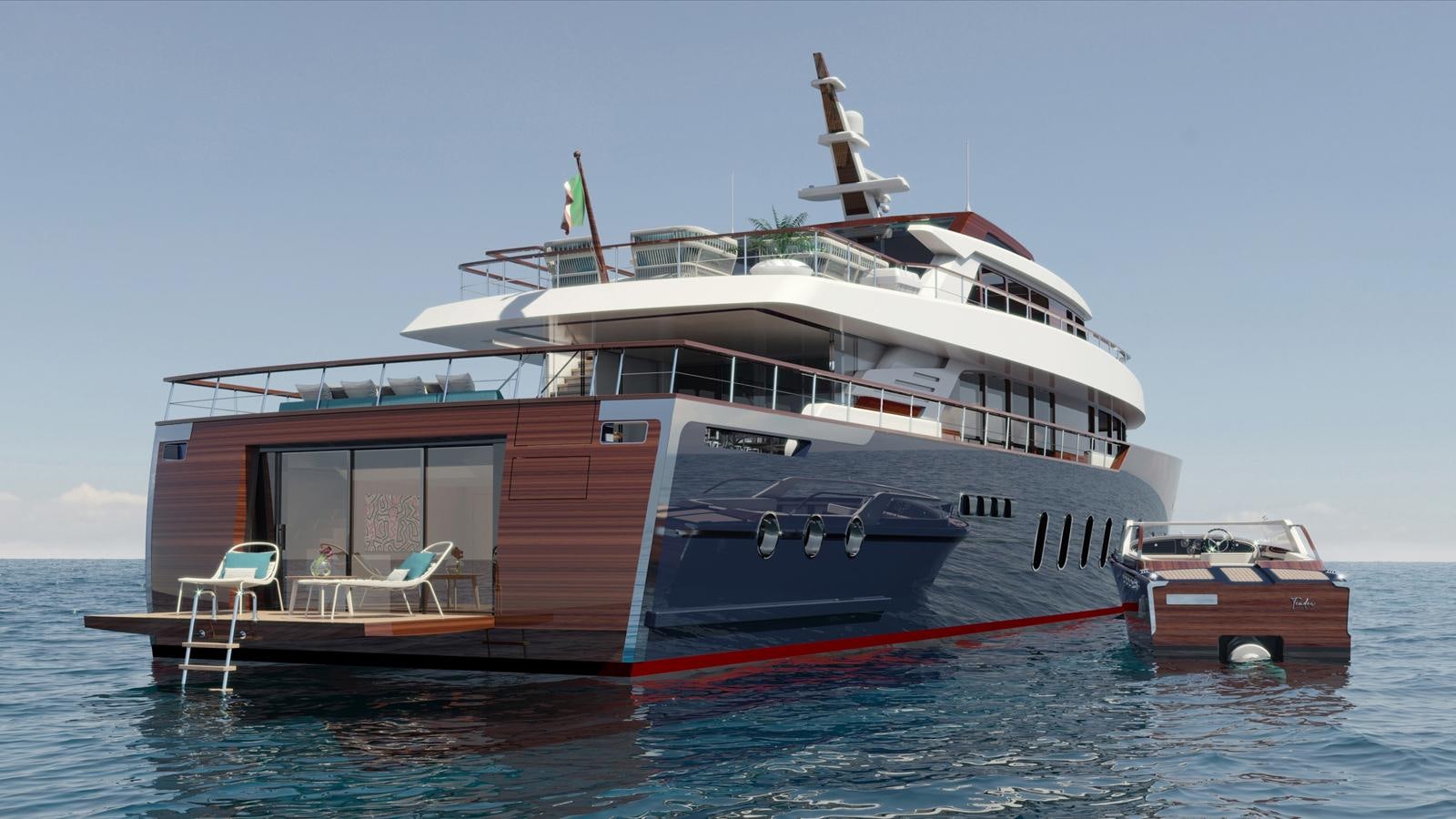 a large boat docked at a pier aboard GENTLEMAN 33 Yacht for Sale