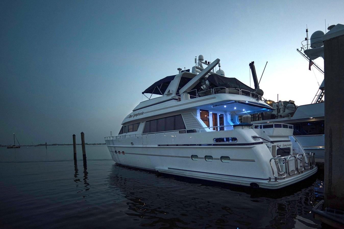 a boat on the water aboard BLUE SYMPHONIE Yacht for Sale
