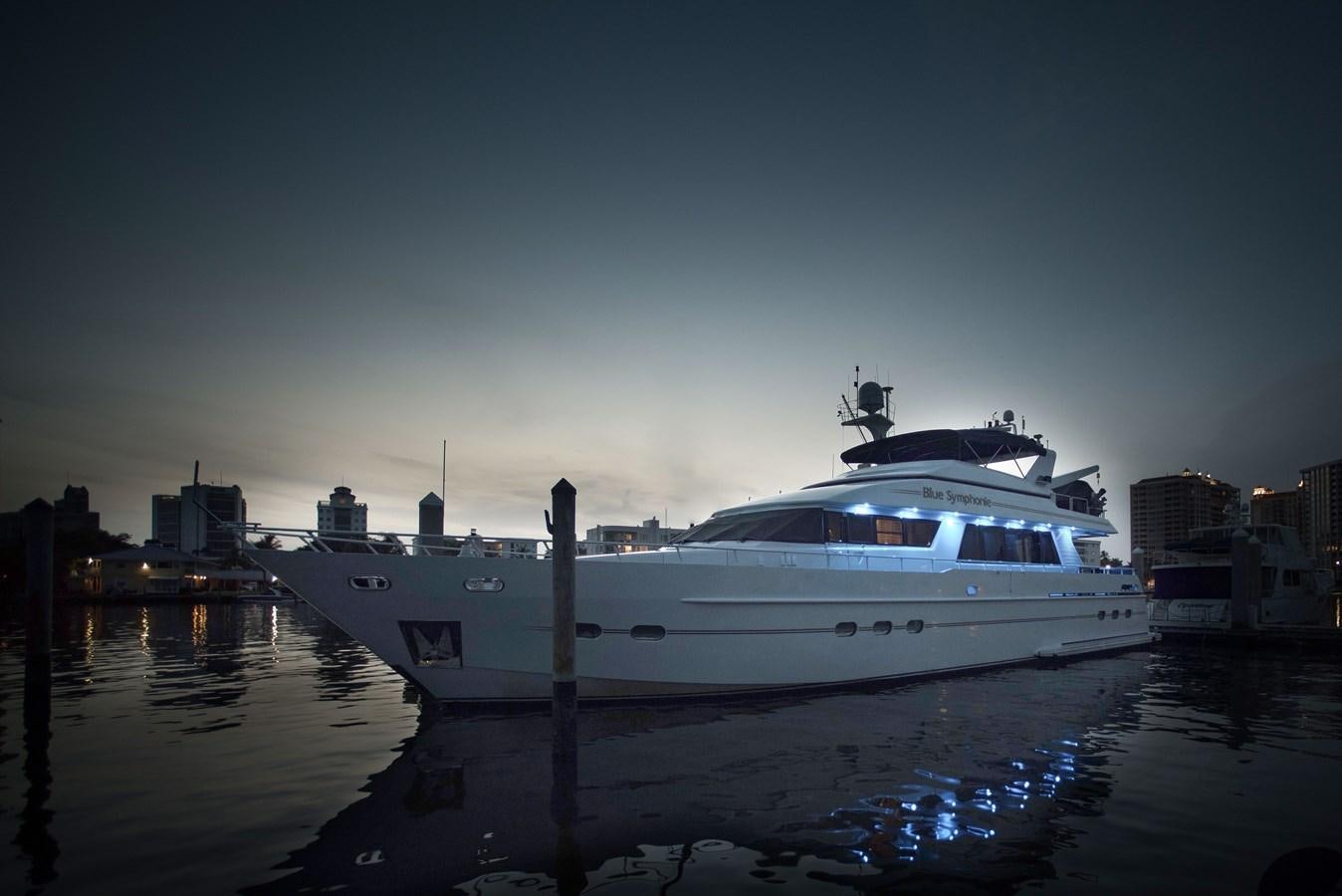 a boat in the water aboard BLUE SYMPHONIE Yacht for Sale