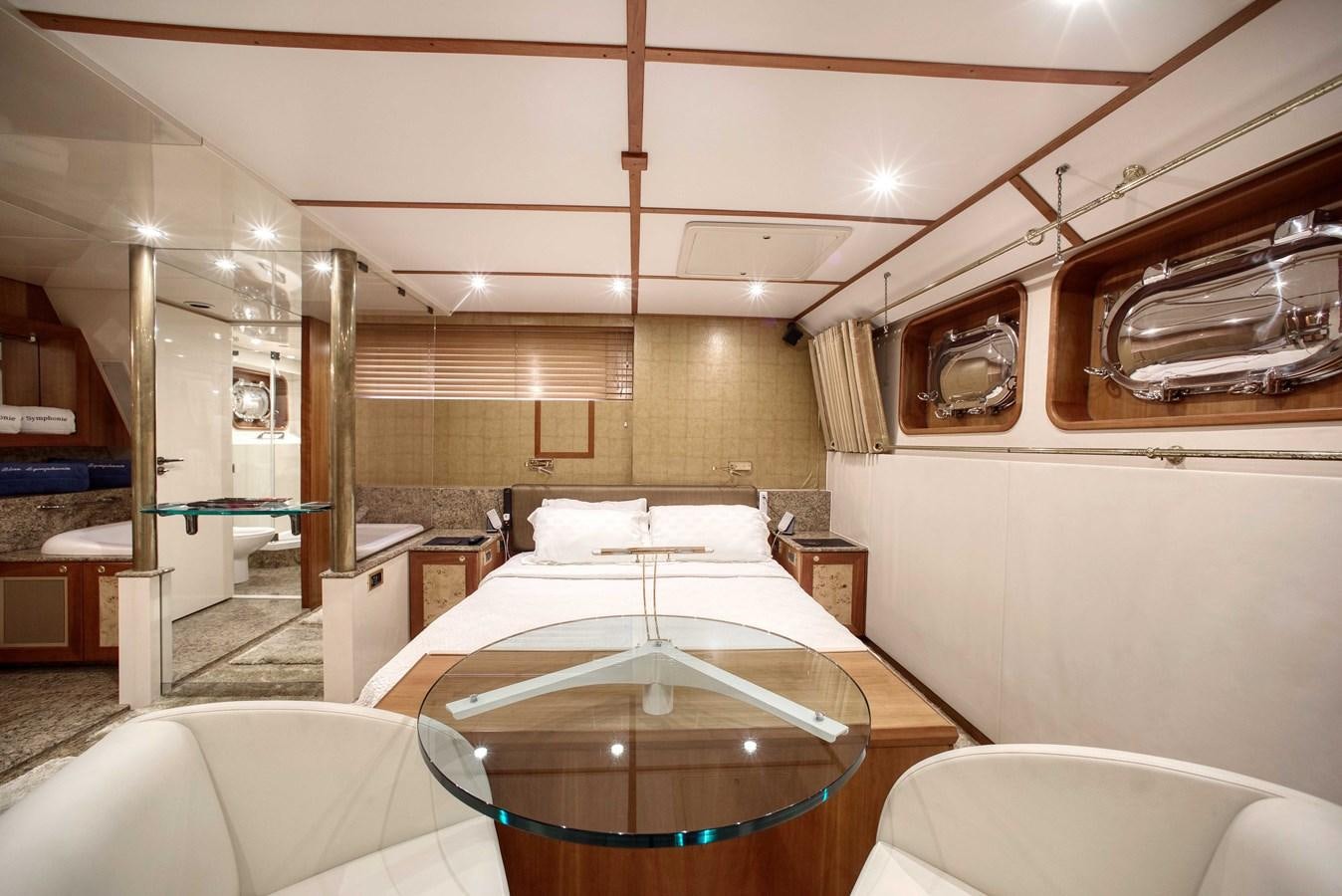 a large bathroom with a tub aboard BLUE SYMPHONIE Yacht for Sale