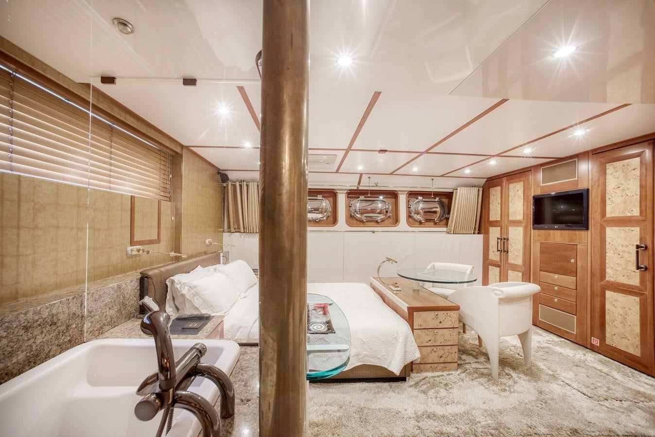 a bathroom with a large tub aboard BLUE SYMPHONIE Yacht for Sale