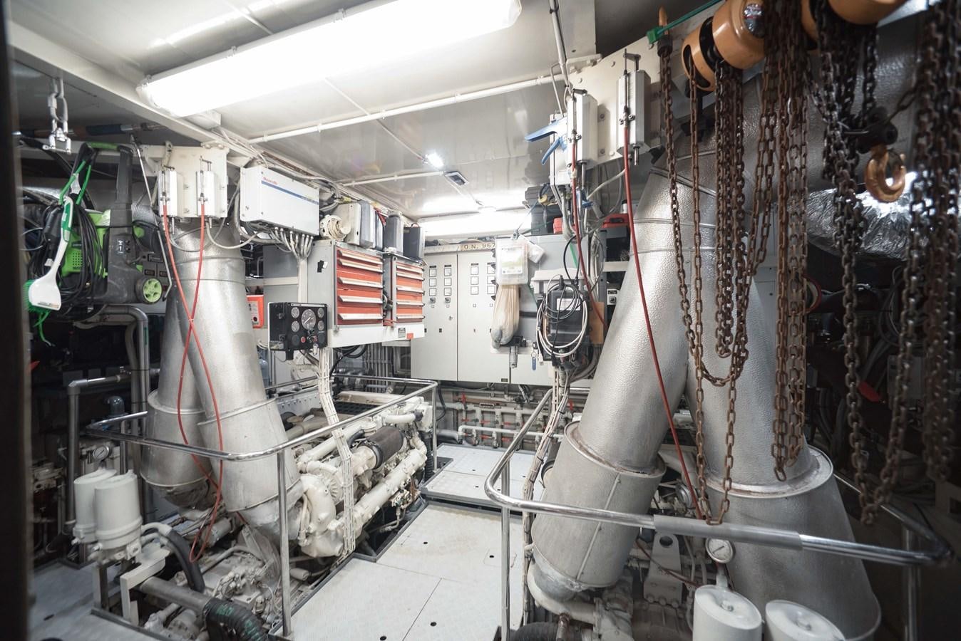 a room with machinery aboard BLUE SYMPHONIE Yacht for Sale