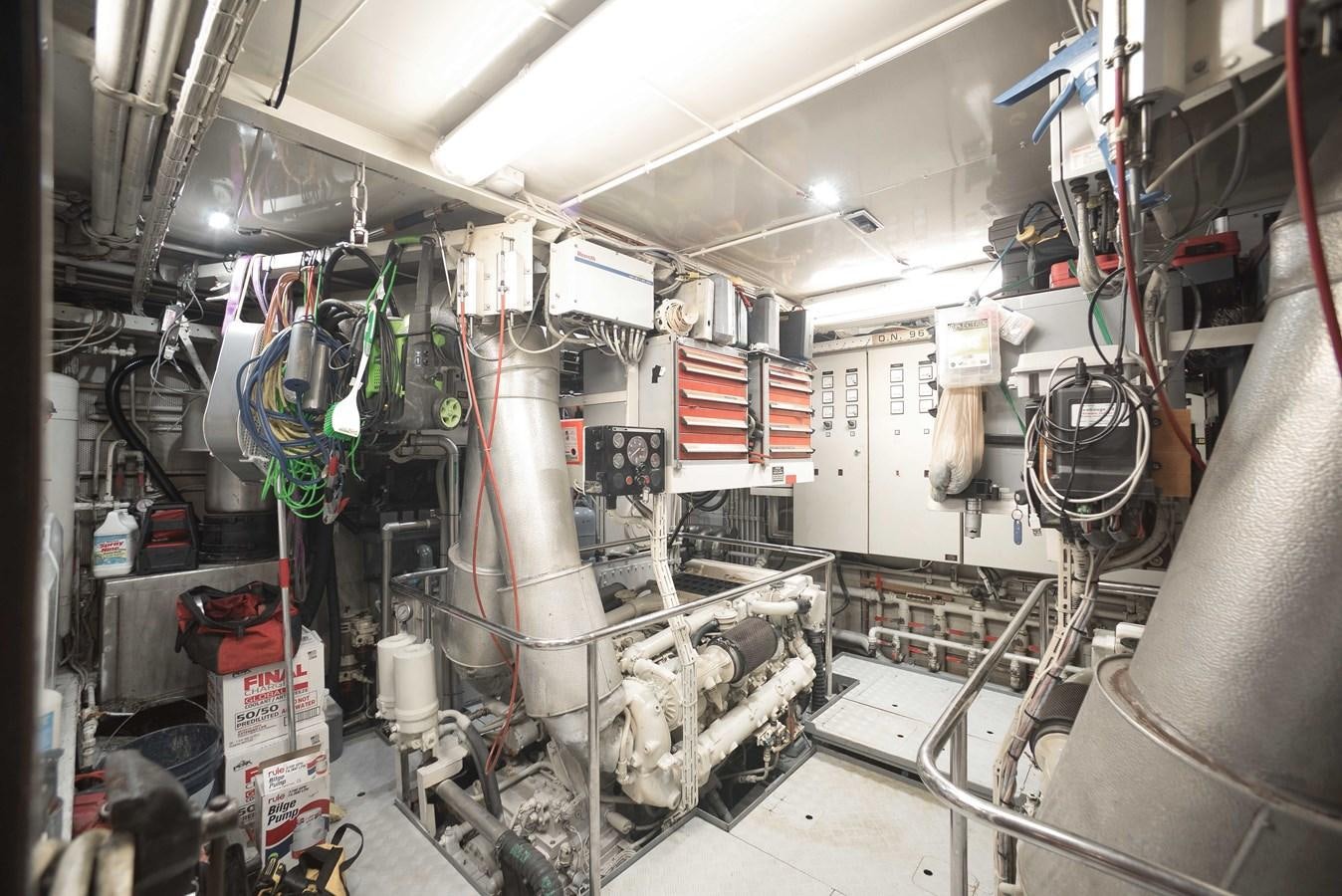 a room full of machinery aboard BLUE SYMPHONIE Yacht for Sale