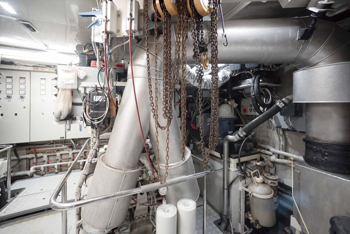 a factory with pipes aboard BLUE SYMPHONIE Yacht for Sale