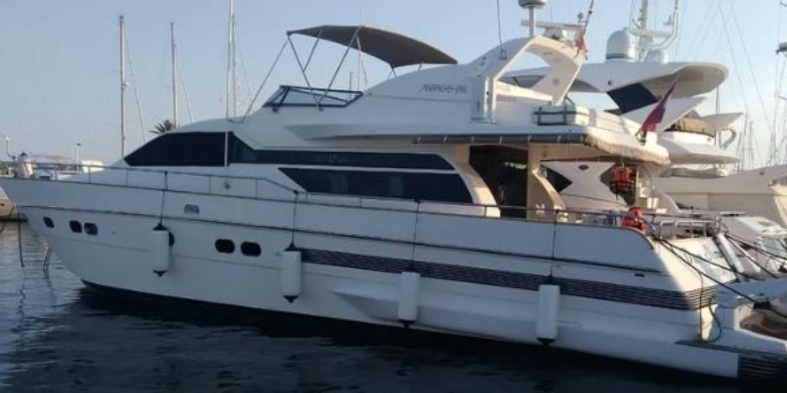 a white yacht on the water aboard DAN SHOW Yacht for Sale