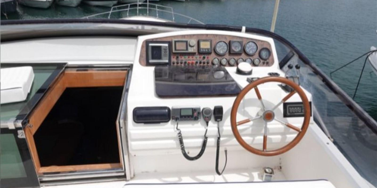 the interior of a car aboard DAN SHOW Yacht for Sale