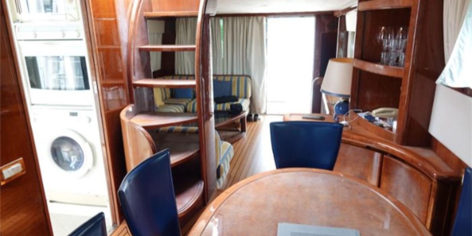 a room with a bed and a desk aboard DAN SHOW Yacht for Sale