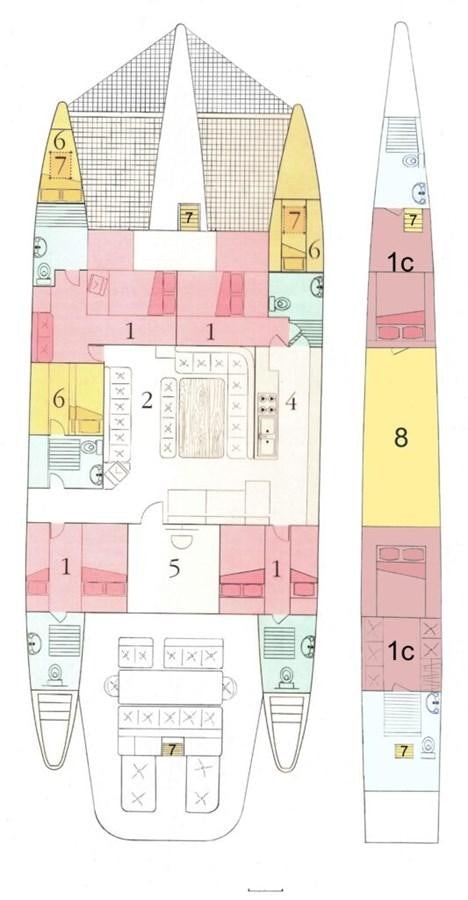 diagram aboard CONAN Yacht for Sale