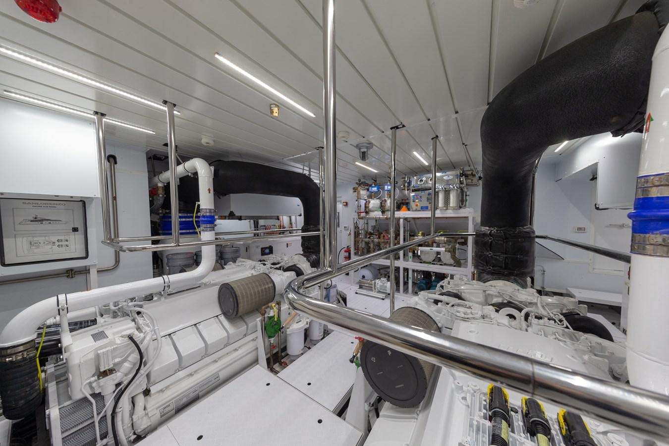 close-up of a factory aboard SL118 #653 Yacht for Sale