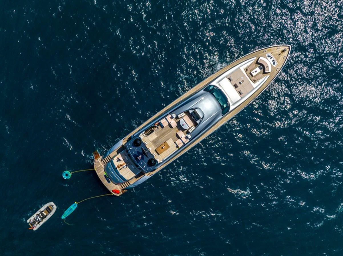 a satellite in space aboard LEVANTINE II Yacht for Sale