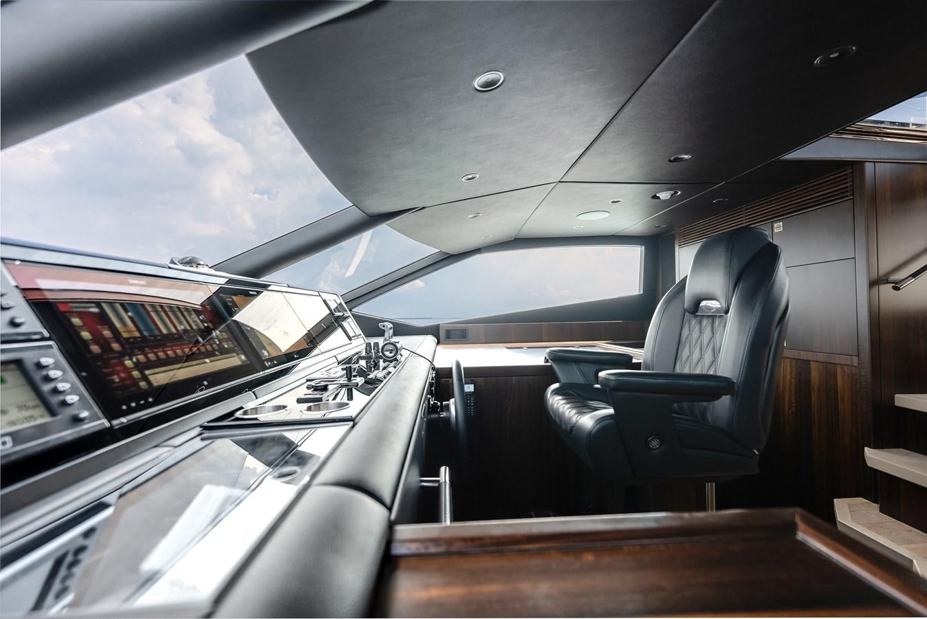 inside of a vehicle aboard TRIGGER HAPPY Yacht for Sale