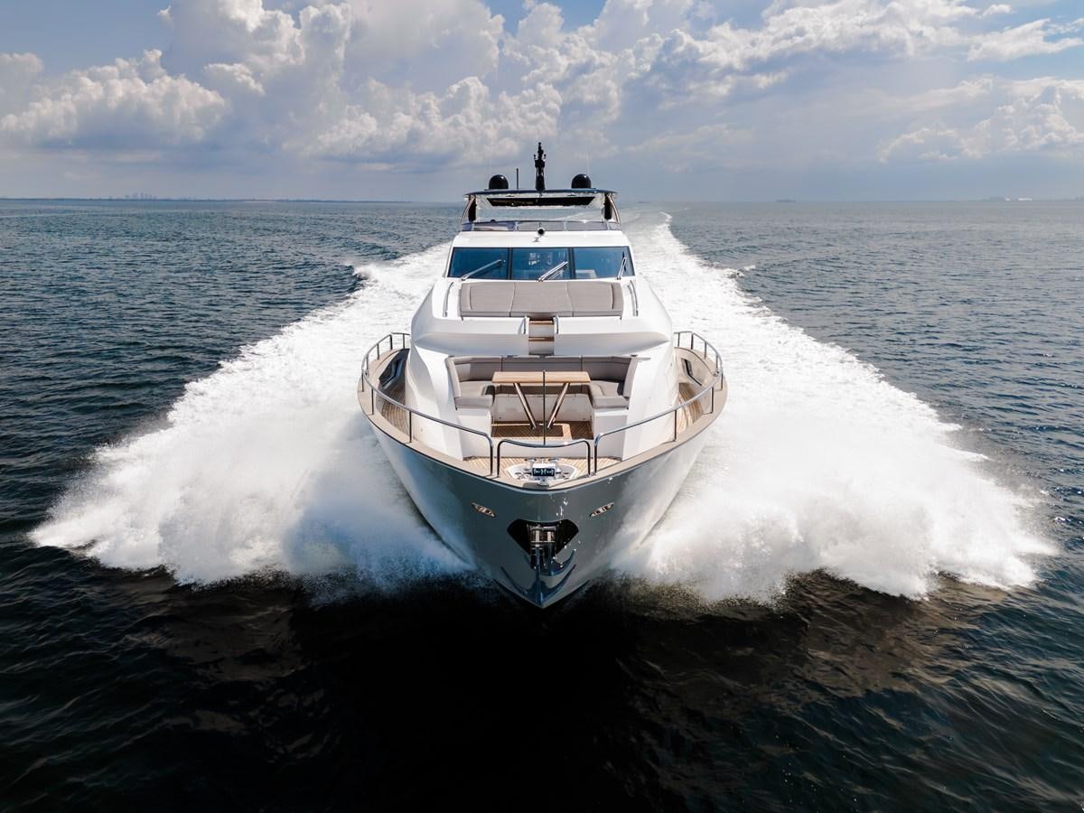 a boat on the water aboard TRIGGER HAPPY Yacht for Sale