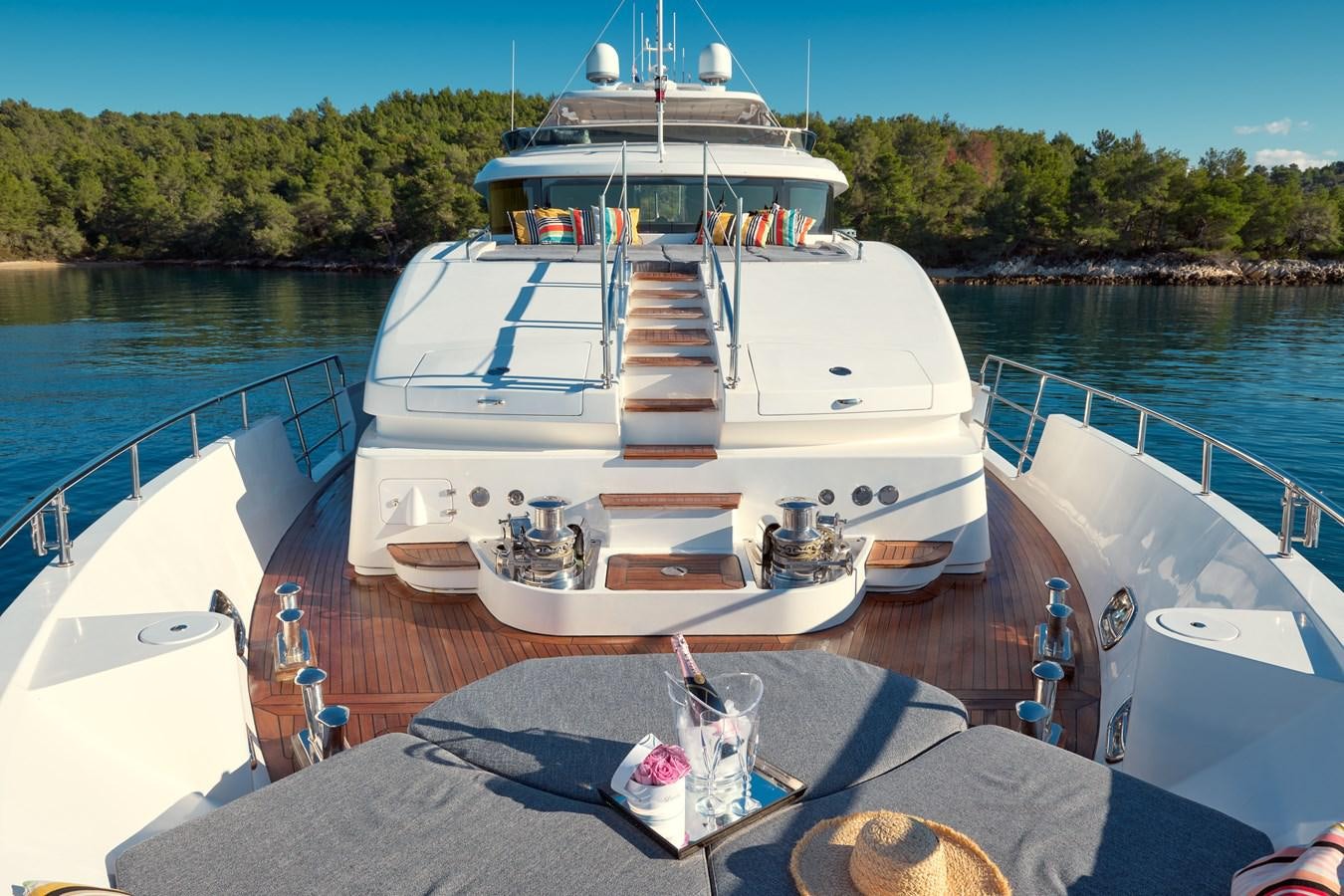 a boat on a dock aboard OCEAN DRIVE Yacht for Sale