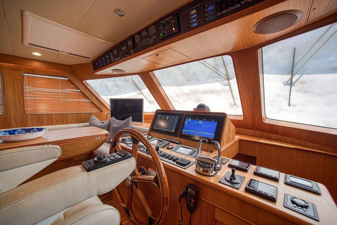 inside of a cabin aboard TRUE NORTH Yacht for Sale