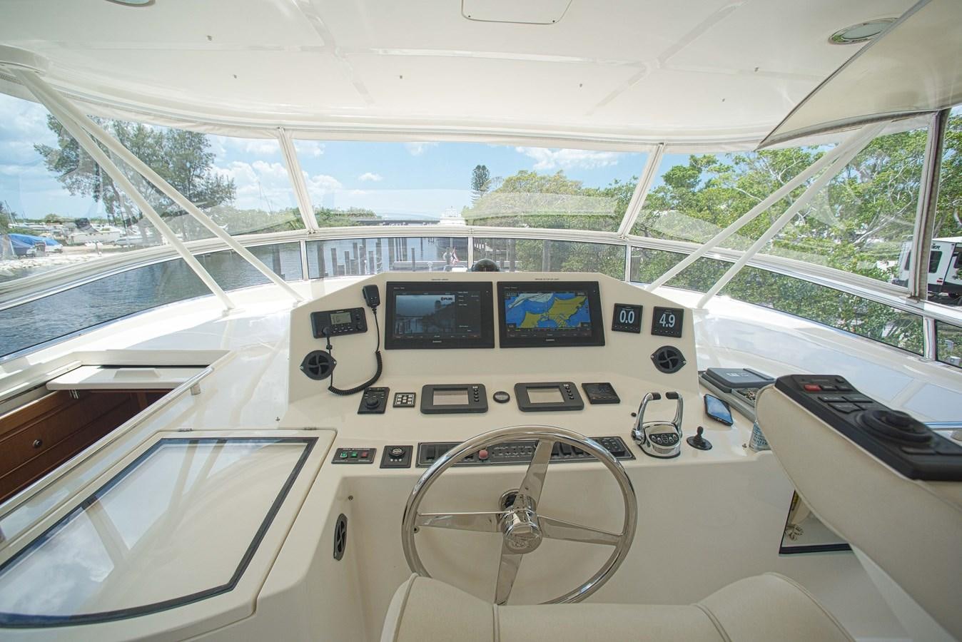 inside of a white boat aboard TRUE NORTH Yacht for Sale