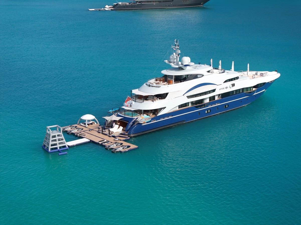 a large boat in the water aboard AFTER YOU Yacht for Sale