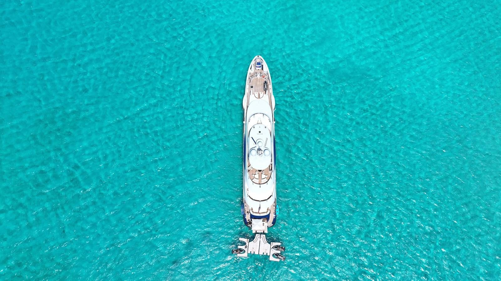 a white object on a green surface aboard AFTER YOU Yacht for Sale