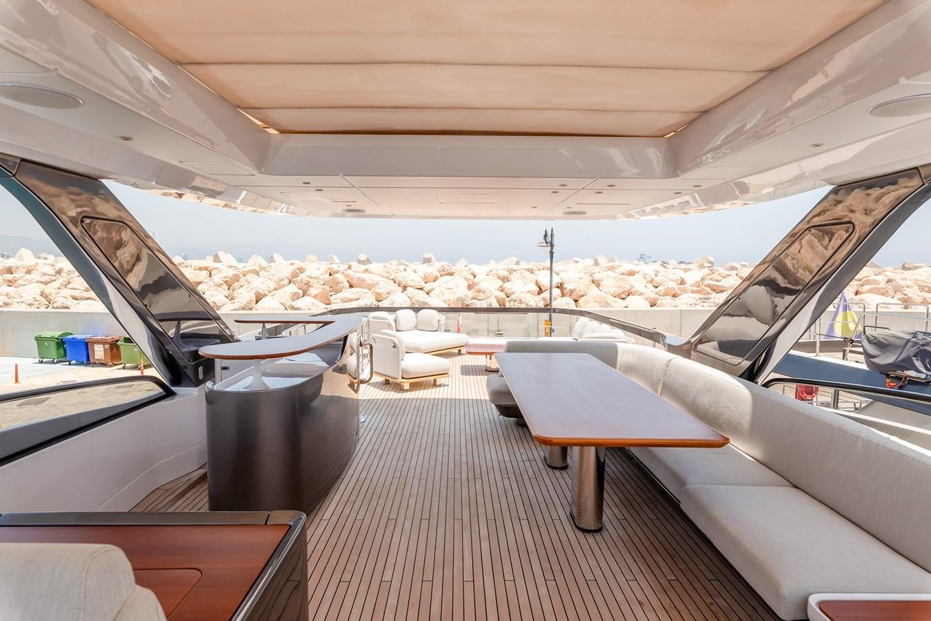 inside of a boat aboard AZIMUT GRANDE 26/25 Yacht for Sale