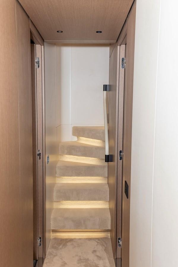 a door with a glass door aboard AZIMUT GRANDE 26/25 Yacht for Sale