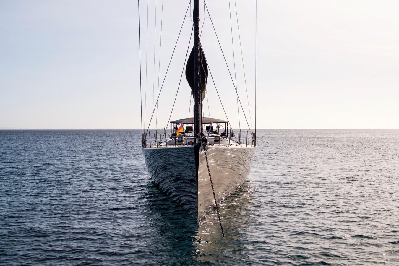 a sailboat in the water aboard GALMA Yacht for Sale