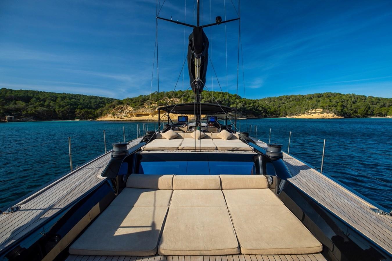 a boat on a dock aboard GALMA Yacht for Sale