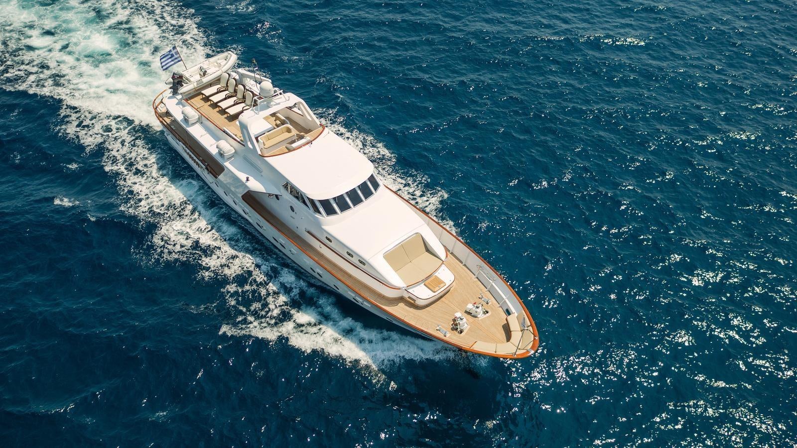 a ship in the water aboard OCEANE II Yacht for Sale