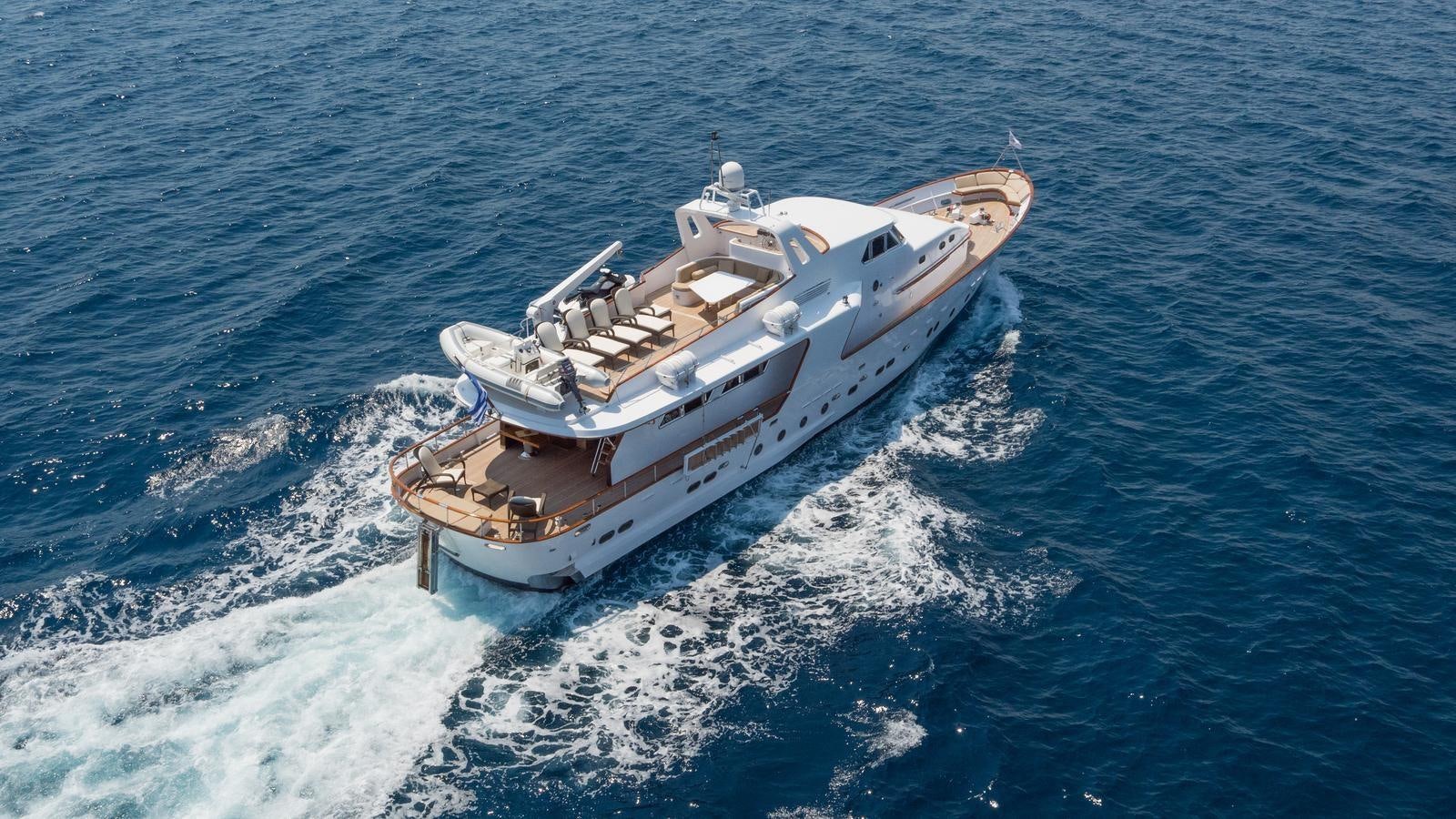 a ship in the water aboard OCEANE II Yacht for Sale