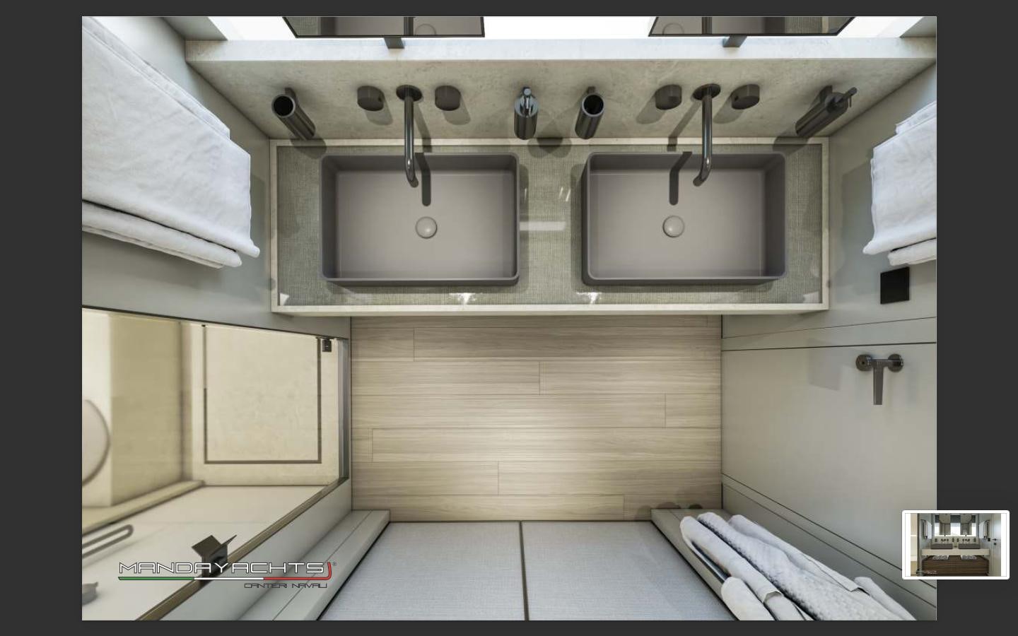 a kitchen with a sink and a microwave aboard MANDA  S09 Yacht for Sale
