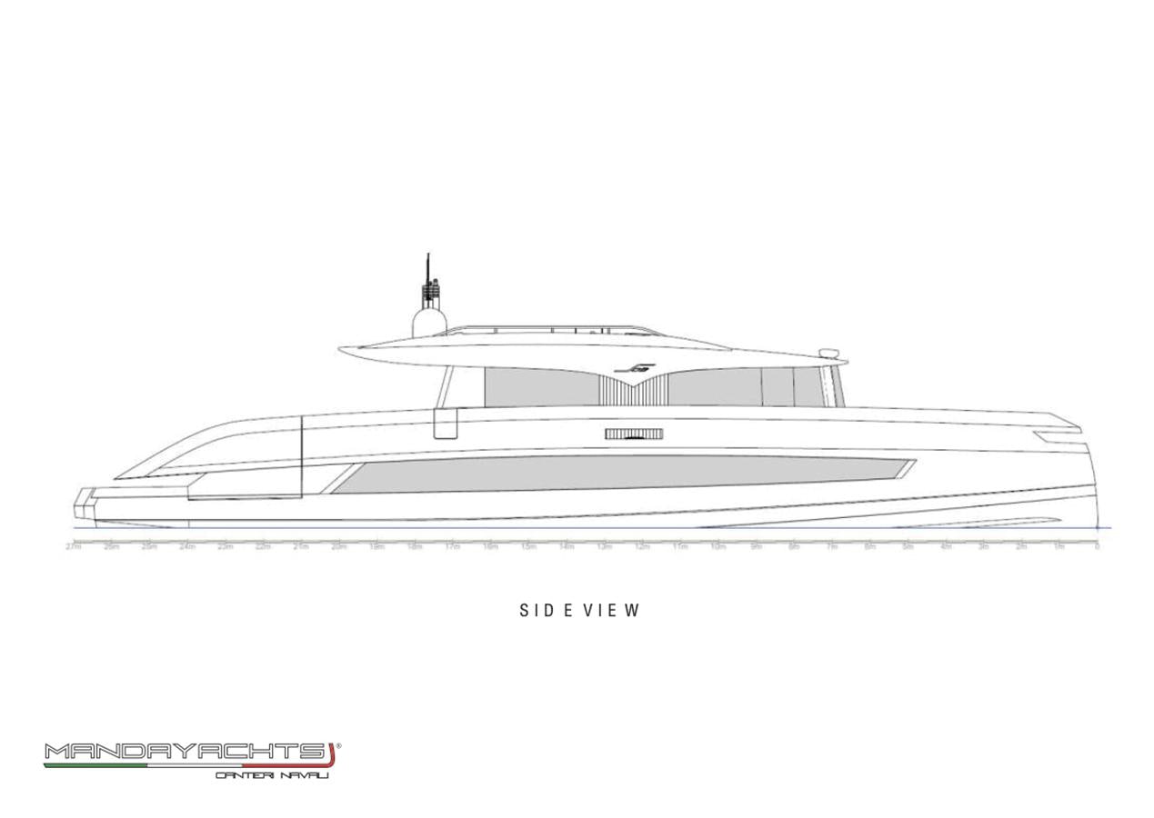 diagram, engineering drawing aboard MANDA  S09 Yacht for Sale