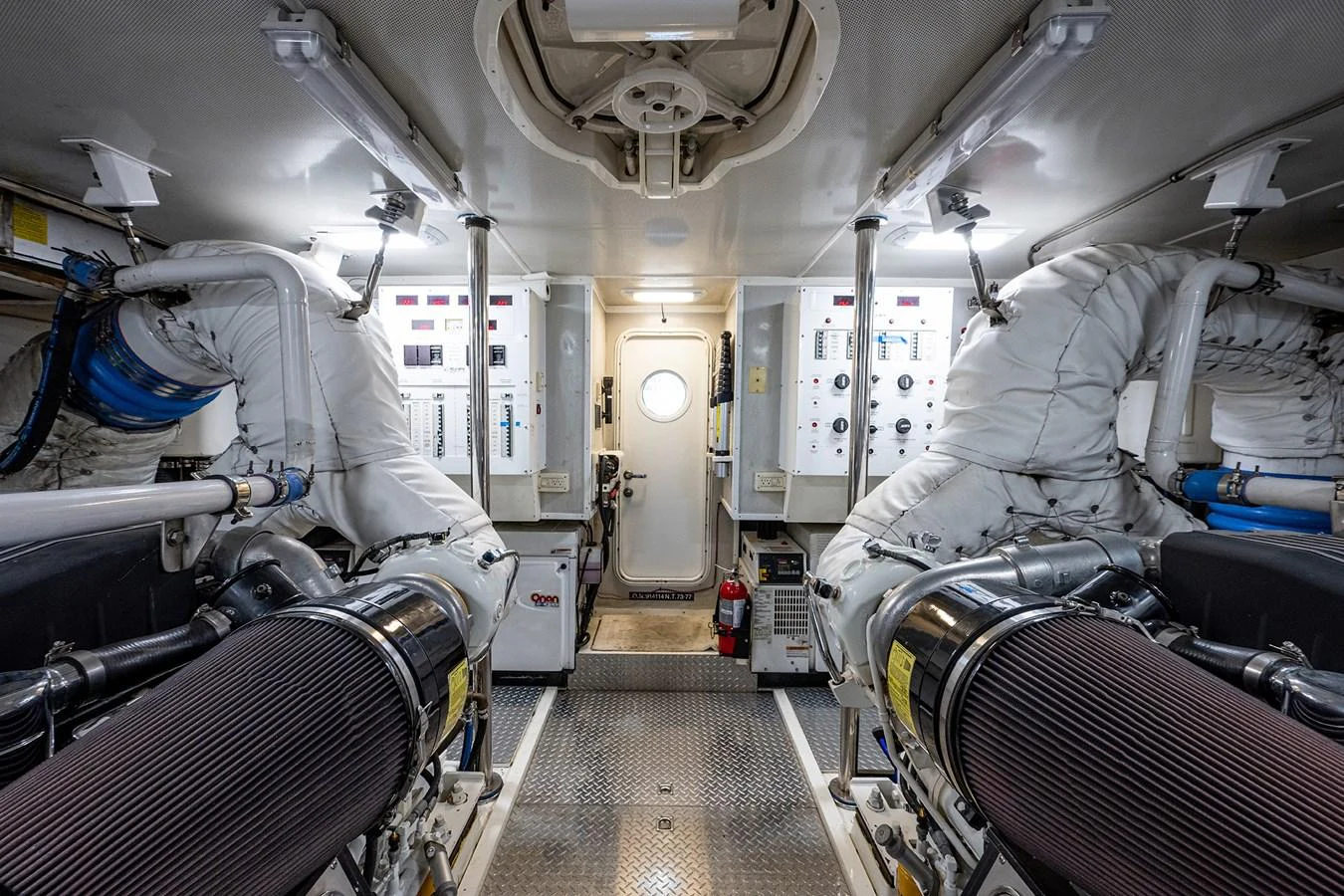 a room with several machines aboard LIVING THE DREAM Yacht for Sale