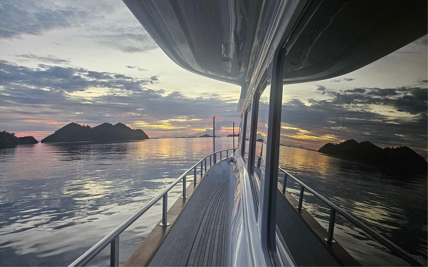 a boat on the water aboard ONEIRONAUT Yacht for Sale