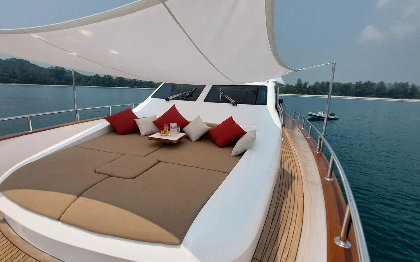 a boat on the water aboard ONEIRONAUT Yacht for Sale