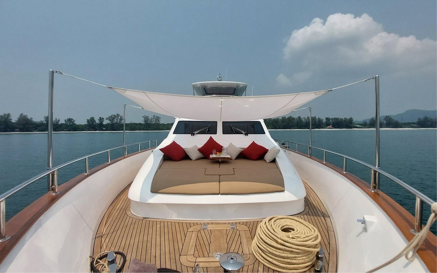 a boat on a deck aboard ONEIRONAUT Yacht for Sale