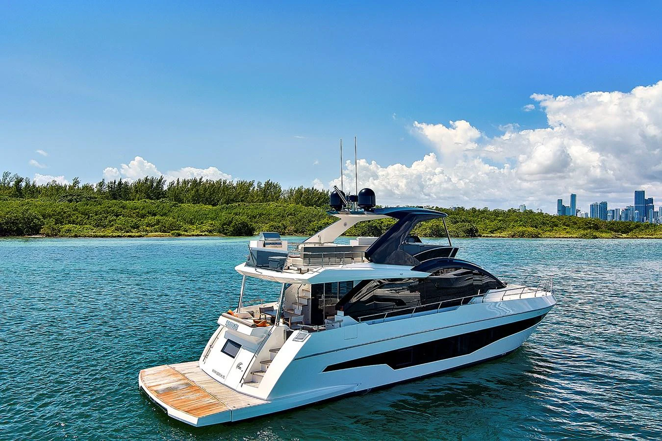 a boat on the water aboard SMILE Yacht for Sale