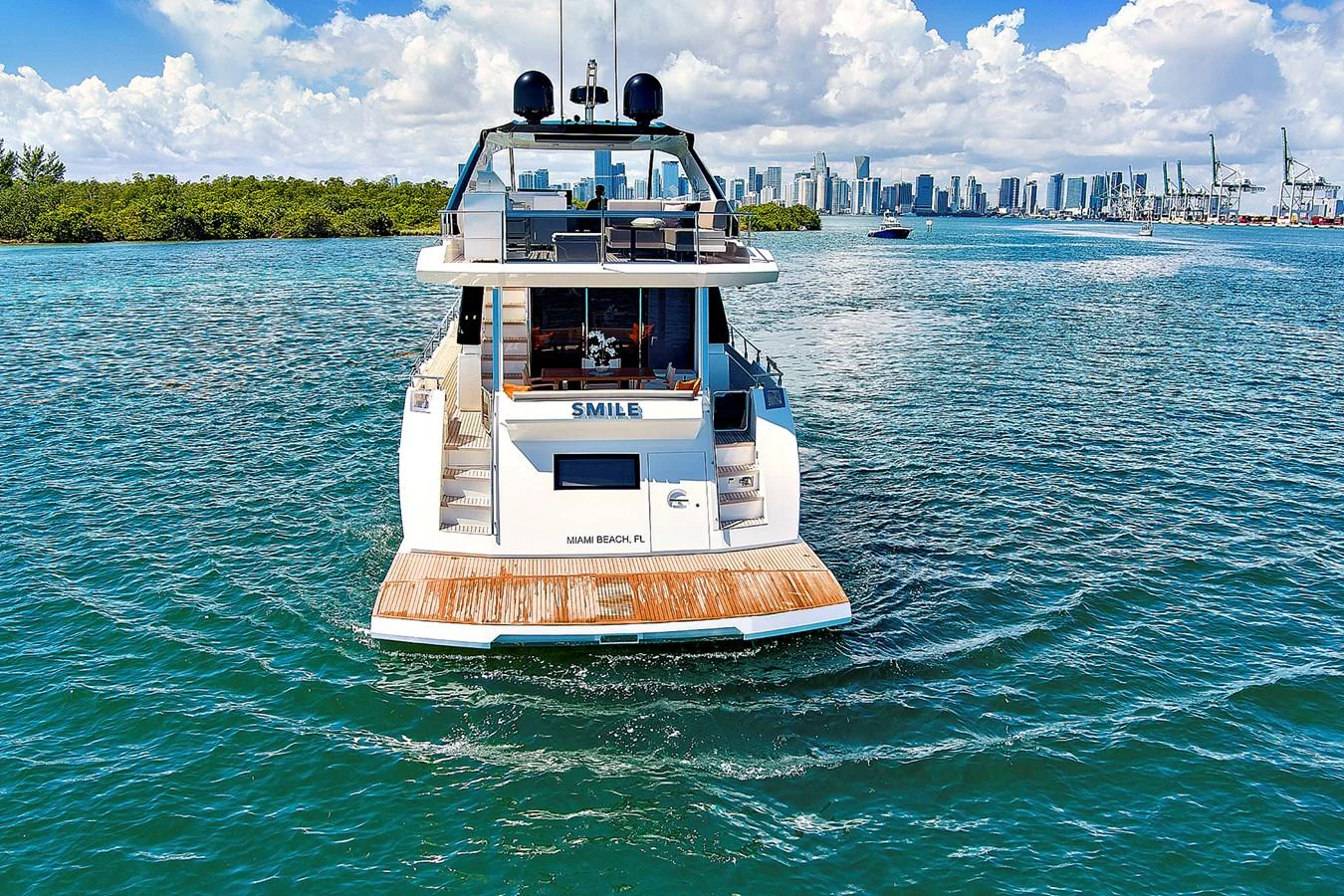 a boat on the water aboard SMILE Yacht for Sale