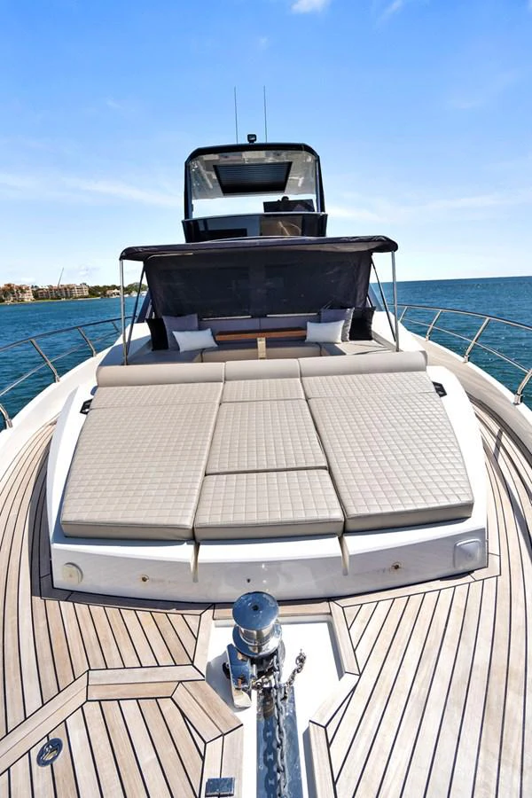 a boat on a deck aboard SMILE Yacht for Sale