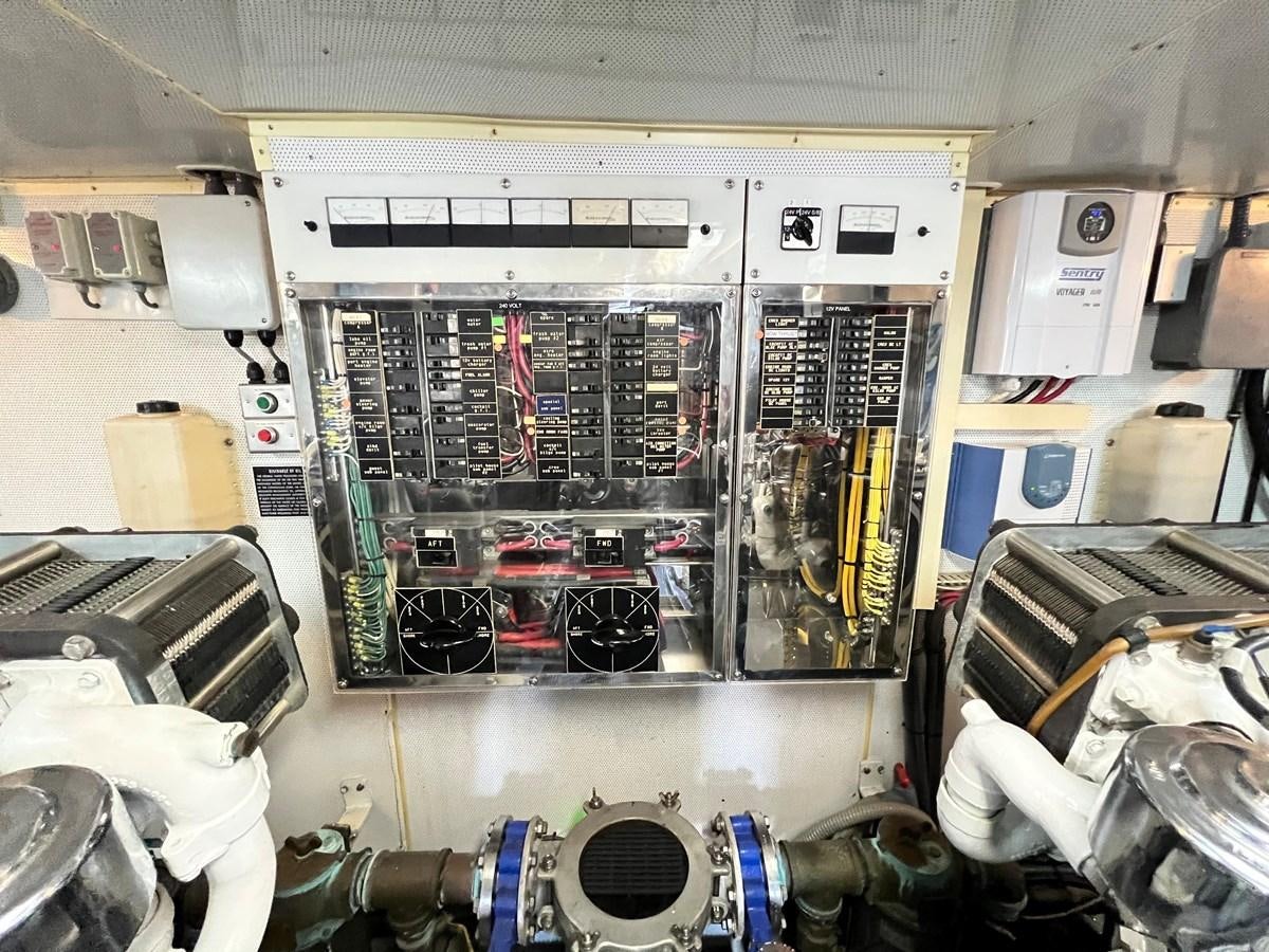 a computer with a computer and other electronics aboard 2001 BROWARD RAISED PILOTHOUSE MY Yacht for Sale