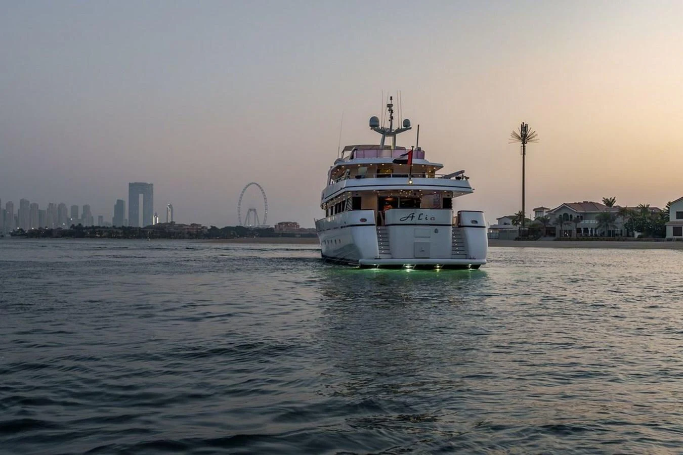 a boat on the water aboard ALIA 7 Yacht for Sale