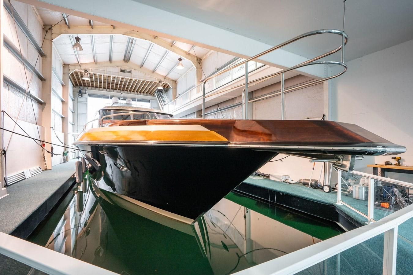 a large metal object in a factory aboard 1996 ADMIRAL MARINE 71 Yacht for Sale