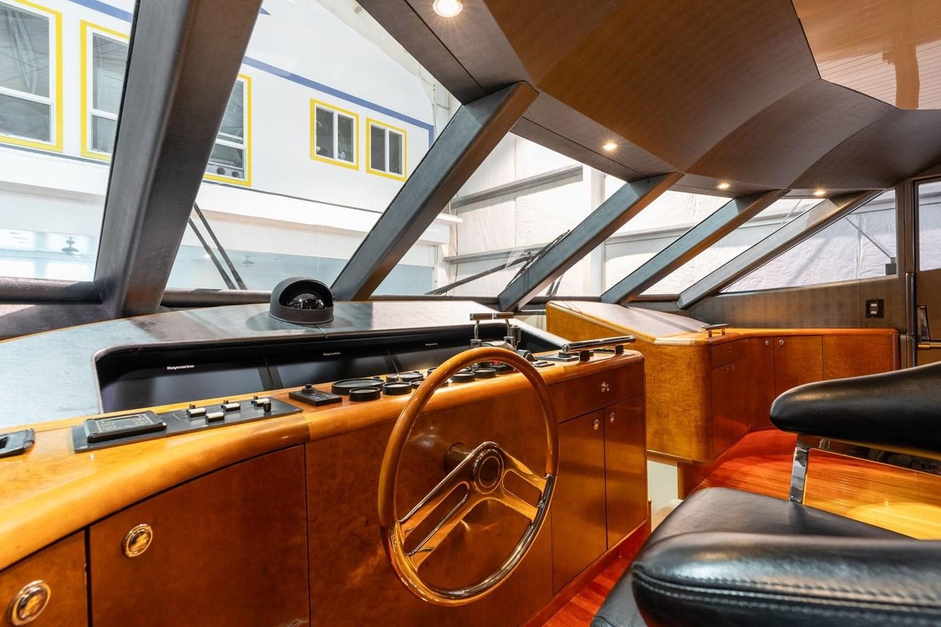the inside of a vehicle aboard 1996 ADMIRAL MARINE 71 Yacht for Sale