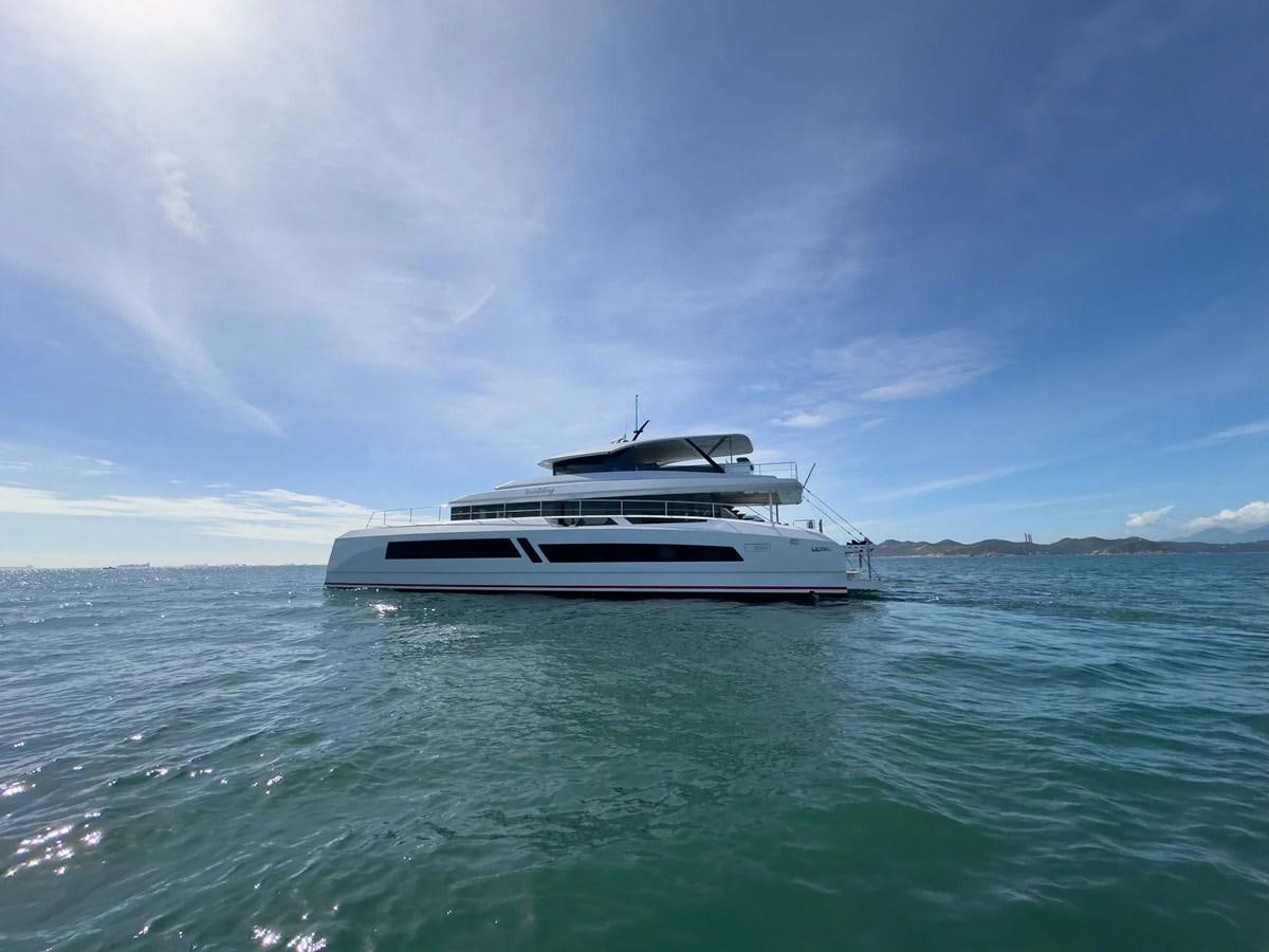 a boat in the water aboard BUNDALONG Yacht for Sale