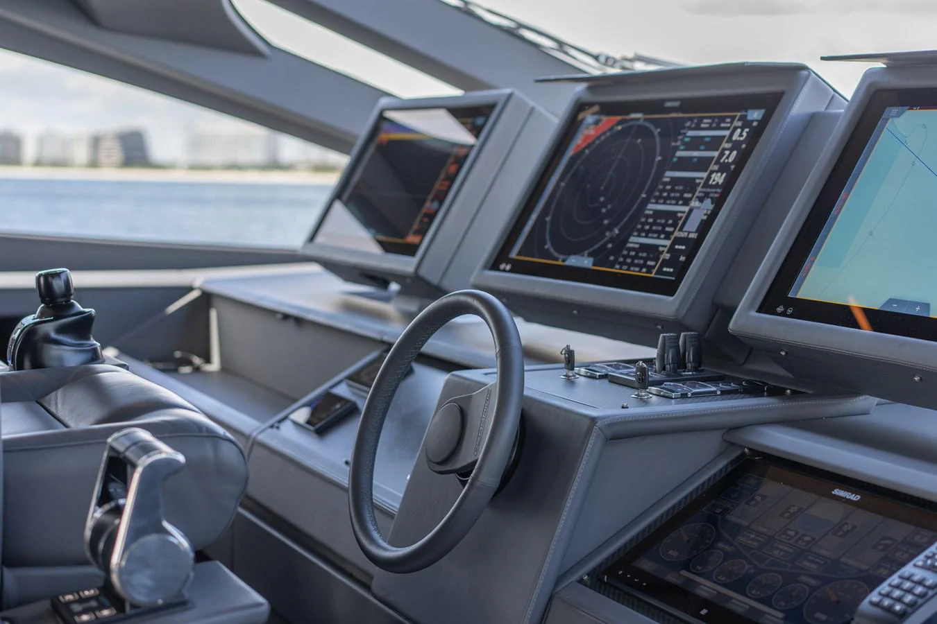 inside of a car aboard VINTAGE Yacht for Sale
