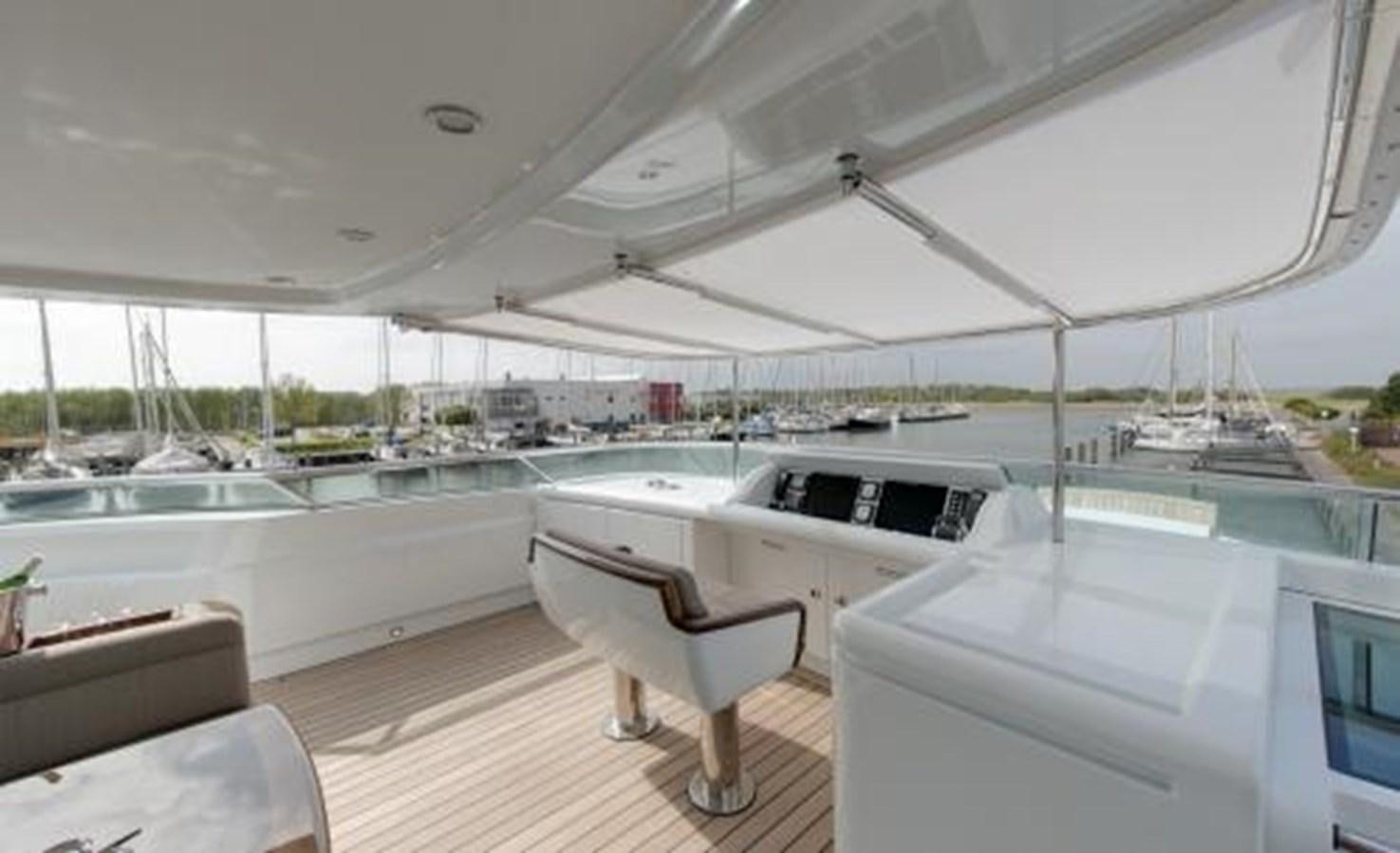 a boat on a deck aboard BDJ Yacht for Sale
