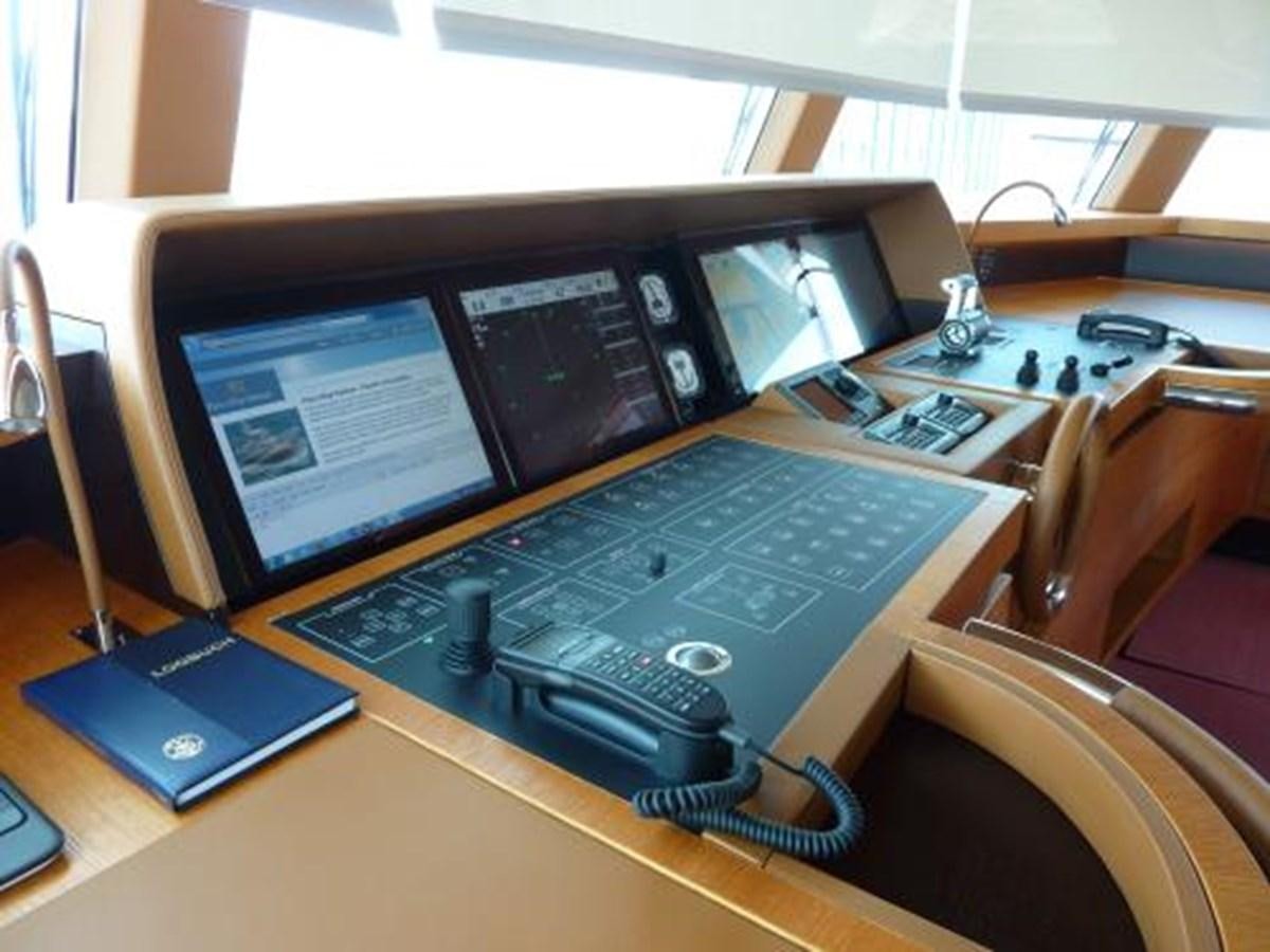 a laptop on a table aboard BDJ Yacht for Sale