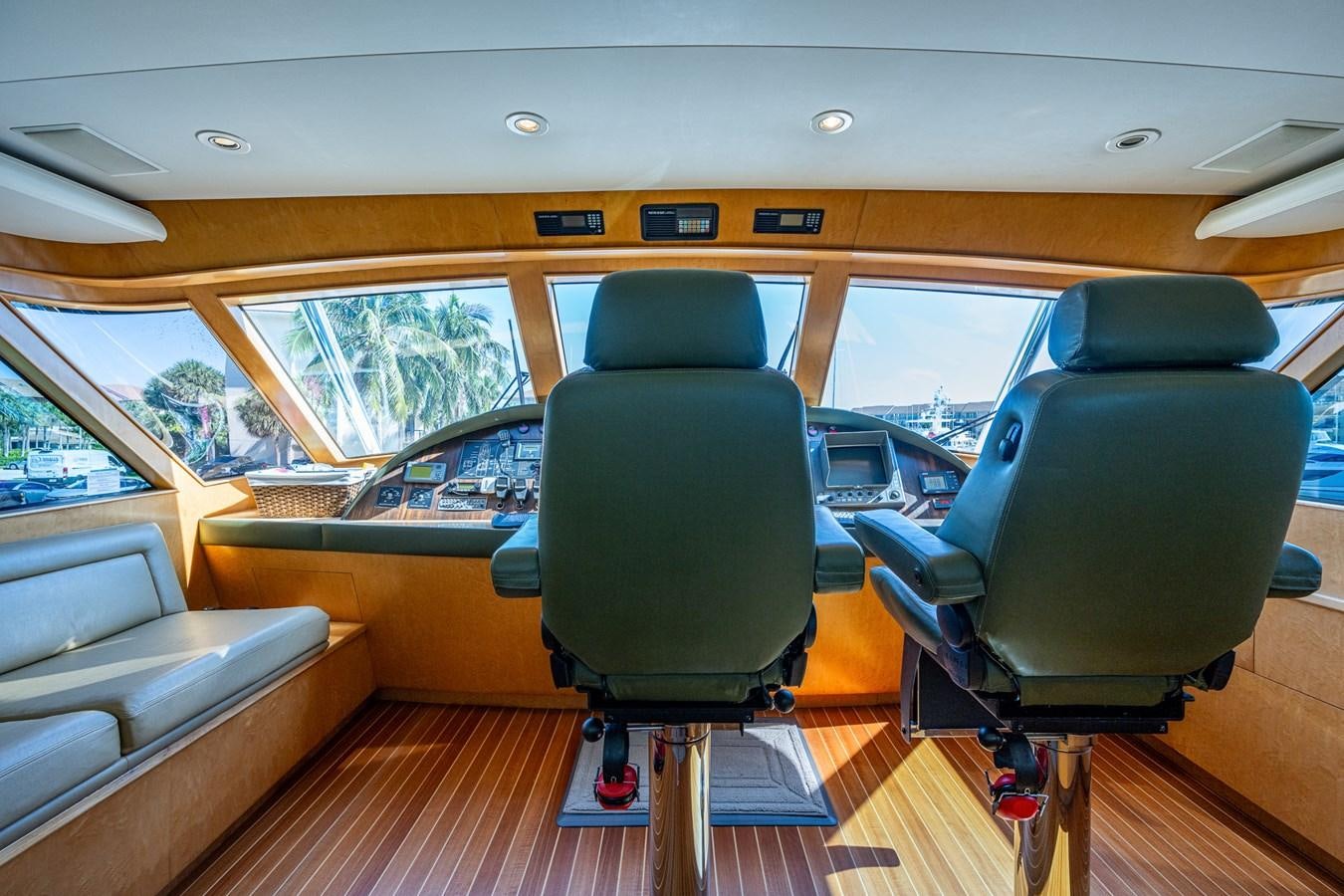 the inside of a car aboard DON TEO Yacht for Sale