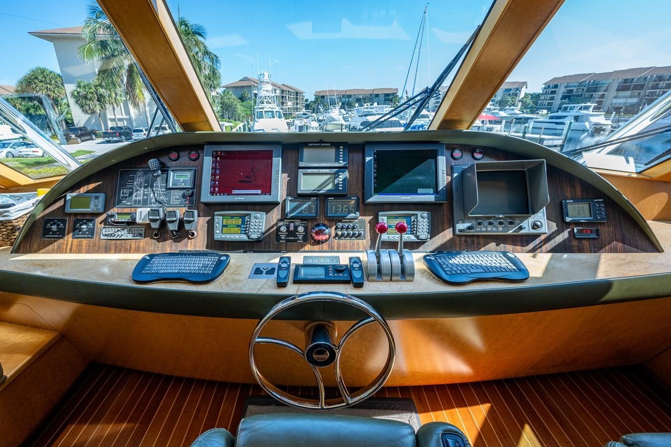 inside of a cockpit aboard DON TEO Yacht for Sale