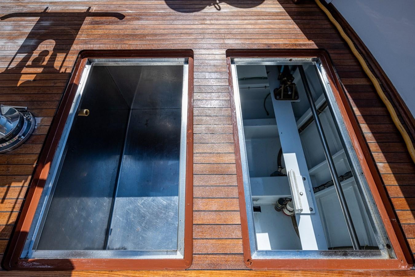 a couple of glass doors aboard DON TEO Yacht for Sale