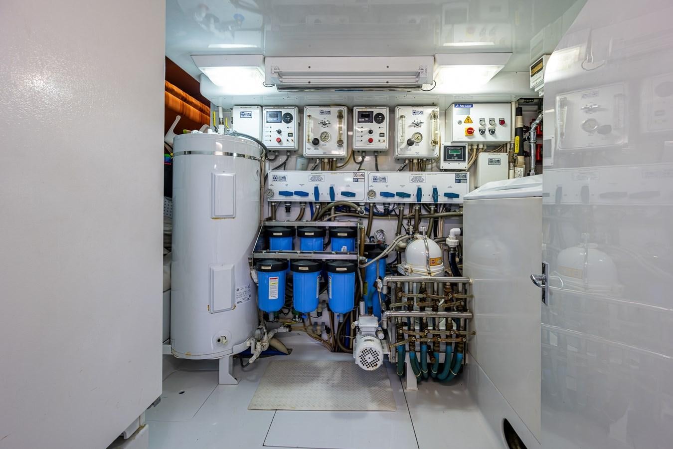 a room with many machines aboard DON TEO Yacht for Sale